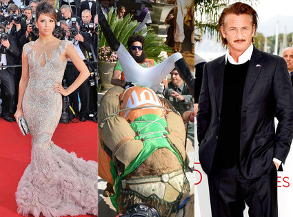 Eva Longoria, Sacha Baron Cohen, Sean Penn, Cannes Film Festival Eva Longoria, Sacha Baron Cohen, Sean Penn, Cannes Film Festival
